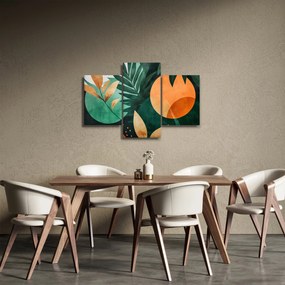 Obraz - Geometrické prírodné motívy (90x60 cm)