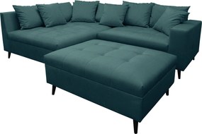 XXXLutz ROHOVÁ SEDAČKA, textil, petrolejová MID.YOU - Sedačky - 001628000303