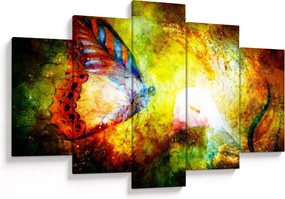 Obraz - Kozmický motýľ (150x105 cm)