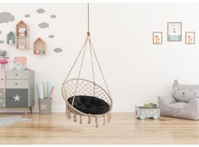 Vankúš na hojdačku STORK HOUSE čierny, veľký