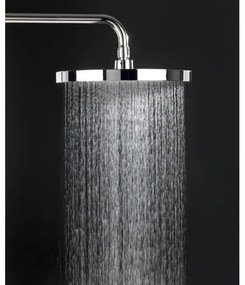 WENKO 24910100 - Sprchová hlavica SOFTWATER 26x26 cm lesklý chróm/čierna