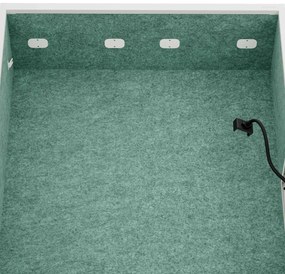 Sally 1150mm  korpus Biały - siedzisko Zielony