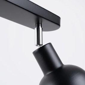 Sollux SL.1317 - Bodové svietidlo ELBA 2xE27/15W/230V čierna