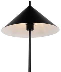 Dizajnová stojaca lampa čierna - Triangolo