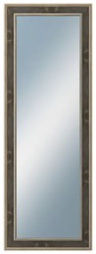 DANTIK - Zrkadlo v rámu, rozmer s rámom 50x140 cm z lišty TOOTH zlatá čierna (2780)