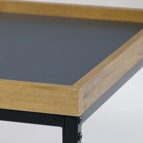 Konferenčný stôl s dekoratívnou hranou, 100 x 60 x 39 cm