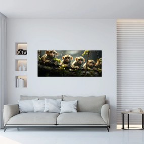 Obraz - Opičky (120x50 cm)