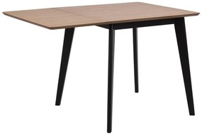 Rozkladací jedálenský stôl Roxby dub/čierny