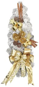 Zasnežená stredová vianočná girlanda Zlatá 55cm