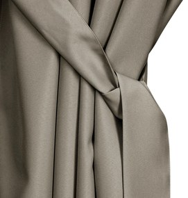 ZÁHRADNÝ VODEODOLNÝ ZÁVES NA PÚTKACH GARDEN 155X260 CM TMAVOBÉŽOVÁ