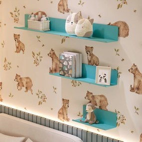 Poličky na stenu JOANNE 1200 mm, Modern: morská farba