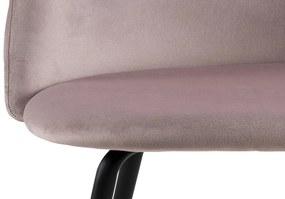 Štýlová jedálenská stolička Alexandre, svetloružová