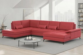 XXXLutz SEDACIA SÚPRAVA, textil, koža, červená Sit & More - Sedačky - 00014403973Y