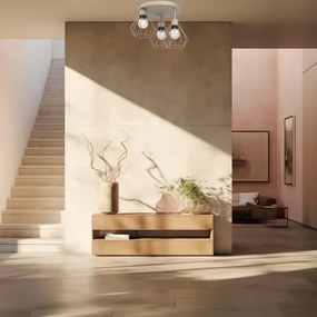 Stropné svietidlo PARKLA 3xE27/15W/230V béžová