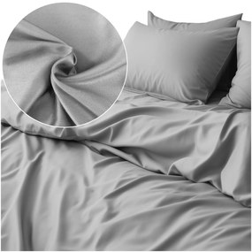SATÉNOVÉ OBLIEČKY SATINLOVE CLASSIC 200X220 CM, 2KS 70X80 CM SVETLOSIVÁ