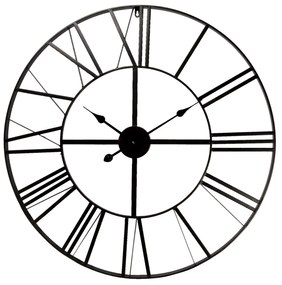 Kovové hodiny s rímskymi číslicami - Ø 80*4 cm