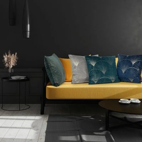 Dekorstudio Zamatová dekoračná obliečka na vankúš BLINK21 45x45cm - granátovomodrá