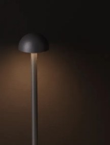 Vonkajšia stolová lampa Lumo tmavá sivá