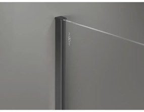 Mexen, Mexen Kioto-X sprchová stena 70 x 200 cm, mráz 10 mm, pištoľový kov - 800-070-101-95-30-X