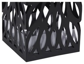 SongmicsHome Kovový stojan na dáždniky FLORE, 15,5x15,5x49cm, čierna
