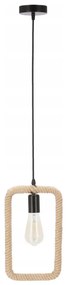 Luster na lanku OSTOR 1xE27/40W/230V béžová/čierna