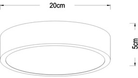 Lucide 79185/20/02 - LED Stmievateľné stropné svietidlo UNAR LED/12W/230V zlatá