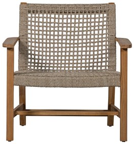 Drevené záhradné kreslo v béžovej a prírodnej farbe Copper - Exotan