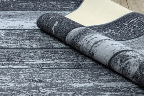 Protišmykový metrážny koberec WOOD drevo, dosky - sivý