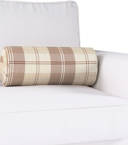 Valcový vankúš so záhybmi farba produktu béžová látka zapletaná, vzorované