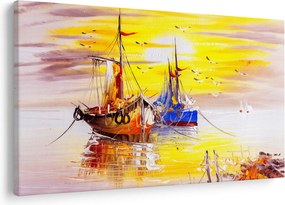 Obraz - Maľba loďou (90x60 cm)