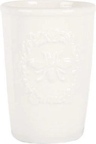 Keramický kelímok na kefky s motívom včielky - Ø 8*12 cm