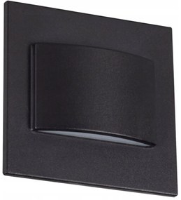 LED schodiskové svietidlo Erinus LL 1,5W 4000K Neutral Black KANLUX