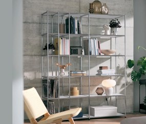 Otvorený kovový regál »CN3«, biely