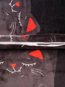 Obliečka na vankúš mikroplyš 70 × 90 cm – Cats 02