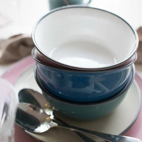 Mäser Jedálenská súprava riadu 16 ks MAILA – petrolejový mix