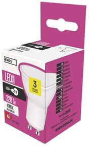 Emos LED žiarovka Classic 4,5W GU10 neutrálna biela ZQ8341