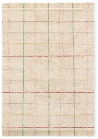 Krémový prateľný ručne tkaný bavlnený koberec 90x130 cm Color Lines – Lorena Canals