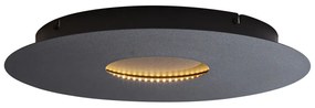 Moderné stropné svietidlo čierne 40 cm vrátane LED s 3-stupňovým stmievaním - Morning