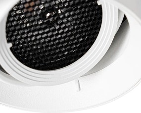 Moderné zapustené bodové svetlo biele GU10 AR70 okrúhle bez rámu - Oneon Honey