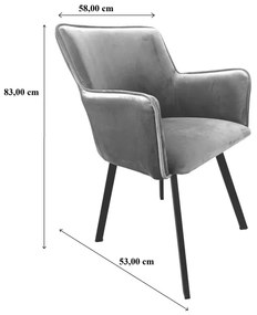 Jedálenská stolička AMELIA oranžová