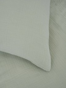 Mušelínová obliečka na vakúš 40 × 40 cm – Alexia sivozelená