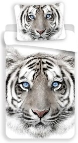 Bavlnené obliečky Biely Tiger, 140x200 cm