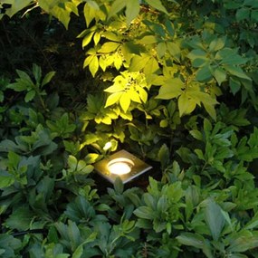 Zapojený bodový svietidlo oceľ 10,5 cm IP65 - Basic Square