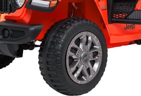 Ramiz Jeep Wrangler Rubicon LIFT elektrické autíčko pre deti oranžové