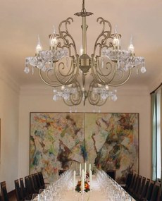 ACA DECOR Závesné svietidlo FABERGE max. 3x40W/E14/230V/IP20