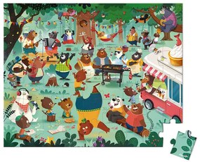 Janod Puzzle v kufríku 54ks: Rodina medveďov