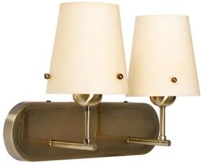CLX Moderná nástenná lampa BURGOS, 2xE27, 60W, patina