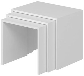 Odkladací stolík Alya White, 3 ks