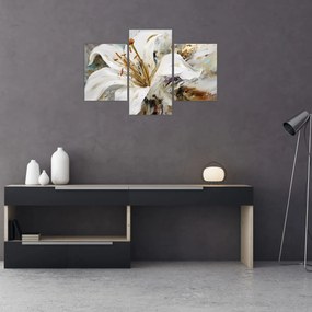 Obraz - Abstrakcia s ľaliou (90x60 cm)