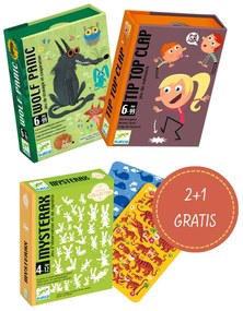 Balíček kartových hier Djeco – pre malých školákov